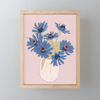 blue flowers 2 Mini Art Print Gallery Image 1