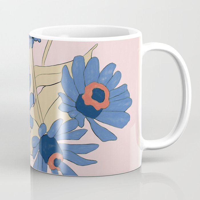 blue flowers 2 Coffee Mug Gallery Image 1