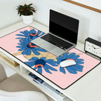 blue flowers 2 Desk Mat Gallery Image 2