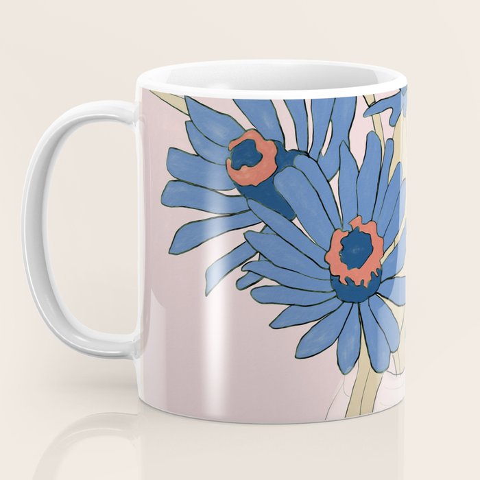 blue flowers 2 Coffee Mug Gallery Image 3