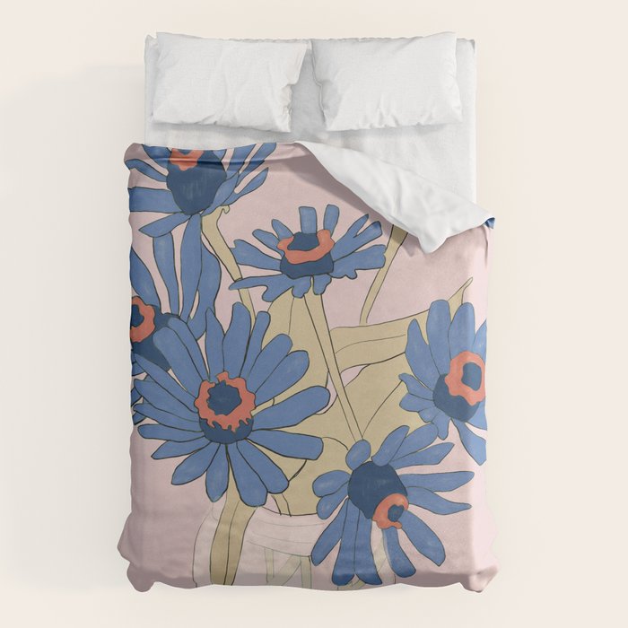 blue flowers 2 Duvet Cover Gallery Image 6