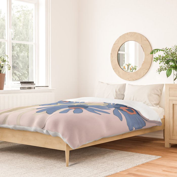 blue flowers 2 Duvet Cover Gallery Image 2