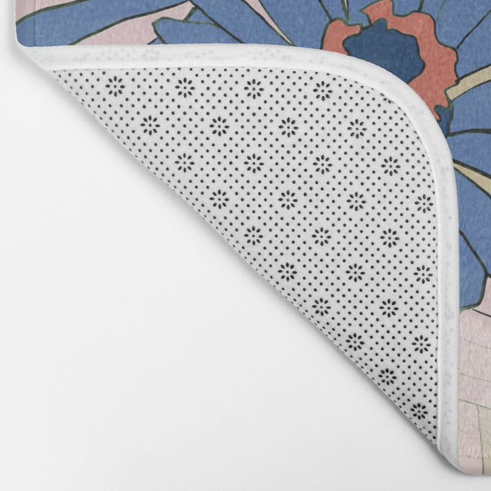 blue flowers 2 Bath Mat Gallery Image 2