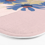 blue flowers 2 Bath Mat Gallery Image 3