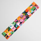 Life On a Checkboard, Abstract Maximalism Eclectic Painting, Bohemian Pop of Color Illustration  Table Runner Gallery Image 3