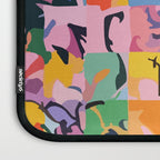 Life On a Checkboard, Abstract Maximalism Eclectic Painting, Bohemian Pop of Color Illustration  Laptop Sleeve Gallery Image 3