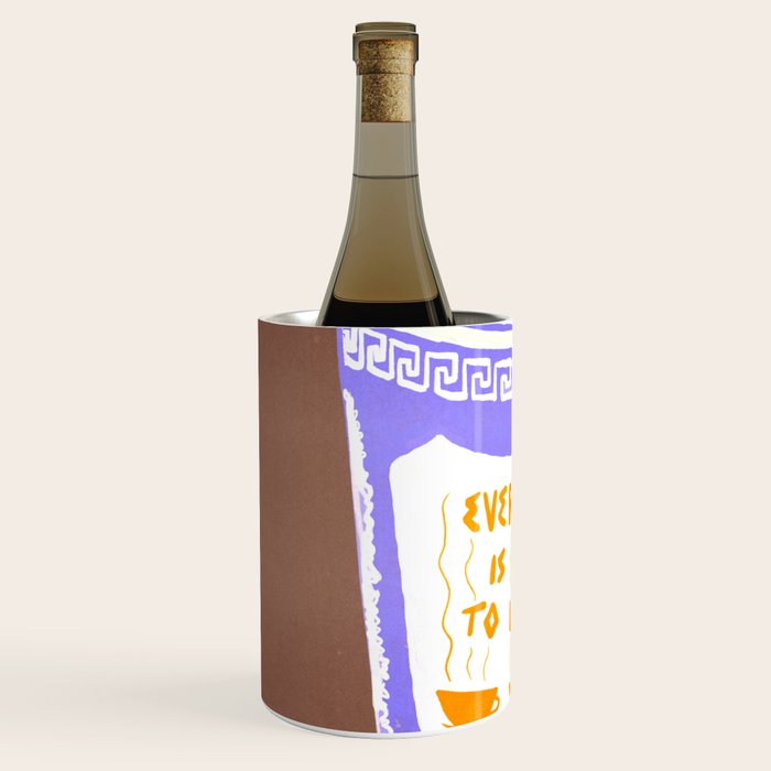 Everything Will Still Be Okay Inspired by PANTONE 17 1230 Mocha Mousse Wine Chiller Gallery Image 2