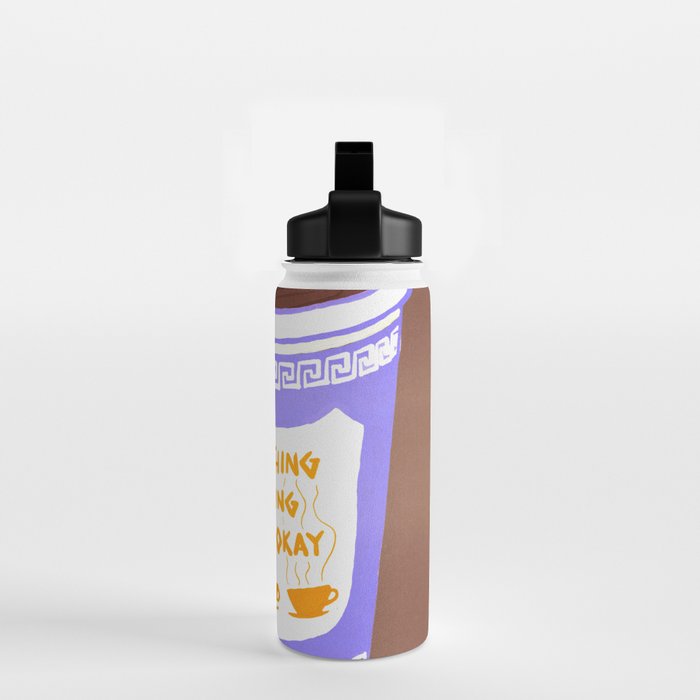 Everything Will Still Be Okay Inspired by PANTONE 17 1230 Mocha Mousse Water Bottle Gallery Image 2