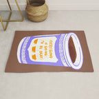 Everything Will Still Be Okay Inspired by PANTONE 17 1230 Mocha Mousse Rug Gallery Image 1
