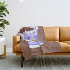 Everything Will Still Be Okay Inspired by PANTONE 17 1230 Mocha Mousse Throw Blanket Gallery Image 1