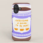 Everything Will Still Be Okay Inspired by PANTONE 17 1230 Mocha Mousse iPhone Case Gallery Image 1