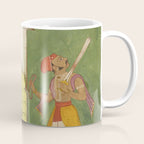 Woman gazing at warrior Indian Painted Illustration Coffee Mug Gallery Image 1