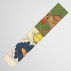 Woman gazing at warrior Indian Painted Illustration Table Runner Gallery Image 3