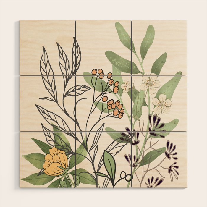 Spring Garden II Wood Wall Art Gallery Image 1