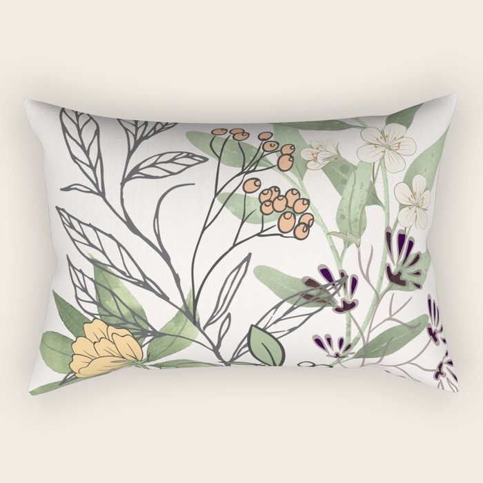 Spring Garden II Rectangular Pillow