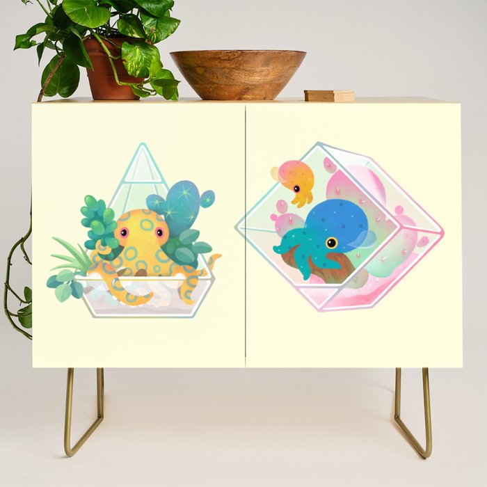 Ocean terrarium - Bobtail squids Credenza Gallery Image 1