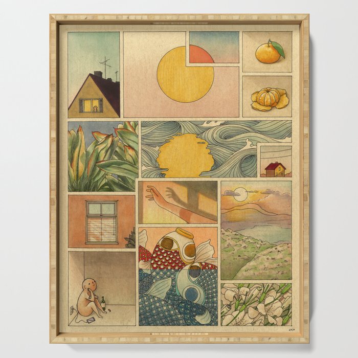 Summer Serving Tray Gallery Image 1