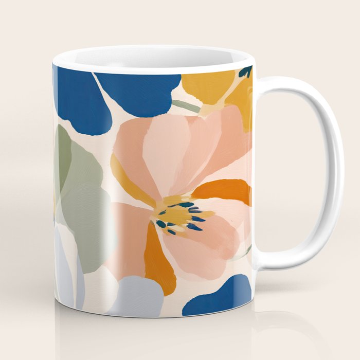 Soft Abstract Floral Garden I Coffee Mug Gallery Image 1