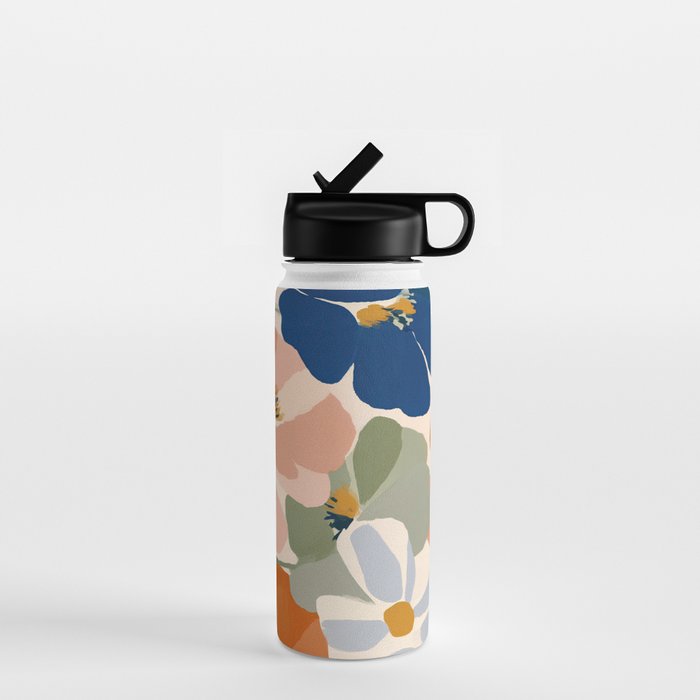 Soft Abstract Floral Garden I Water Bottle Gallery Image 1