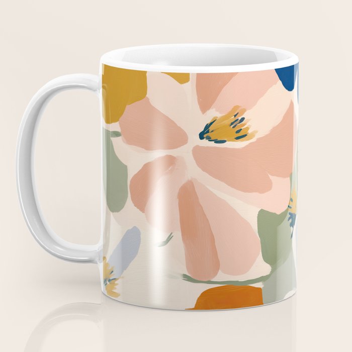 Soft Abstract Floral Garden I Coffee Mug Gallery Image 3