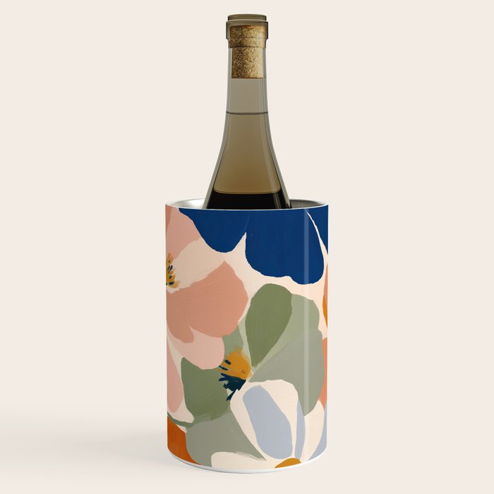 Soft Abstract Floral Garden I Wine Chiller Gallery Image 1