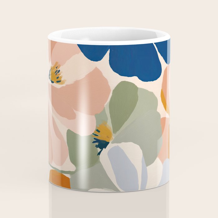 Soft Abstract Floral Garden I Coffee Mug Gallery Image 4
