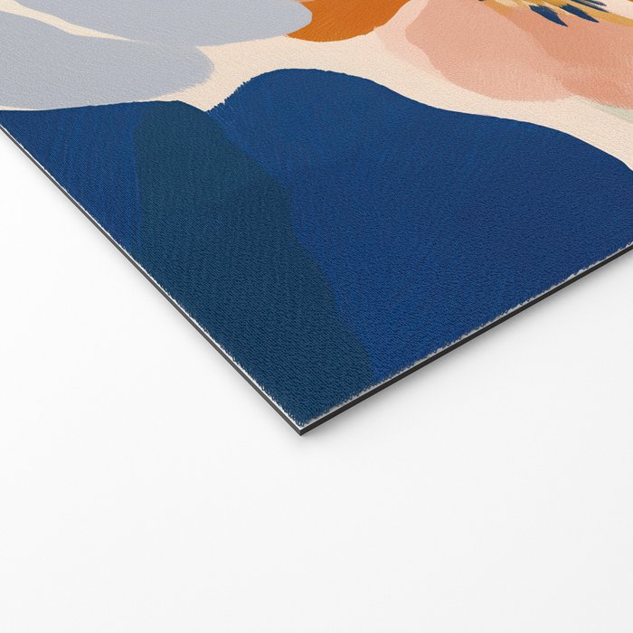 Soft Abstract Floral Garden I Welcome Mat Gallery Image 2