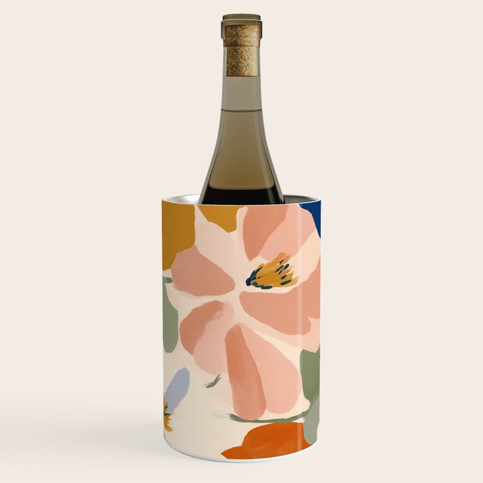Soft Abstract Floral Garden I Wine Chiller Gallery Image 2