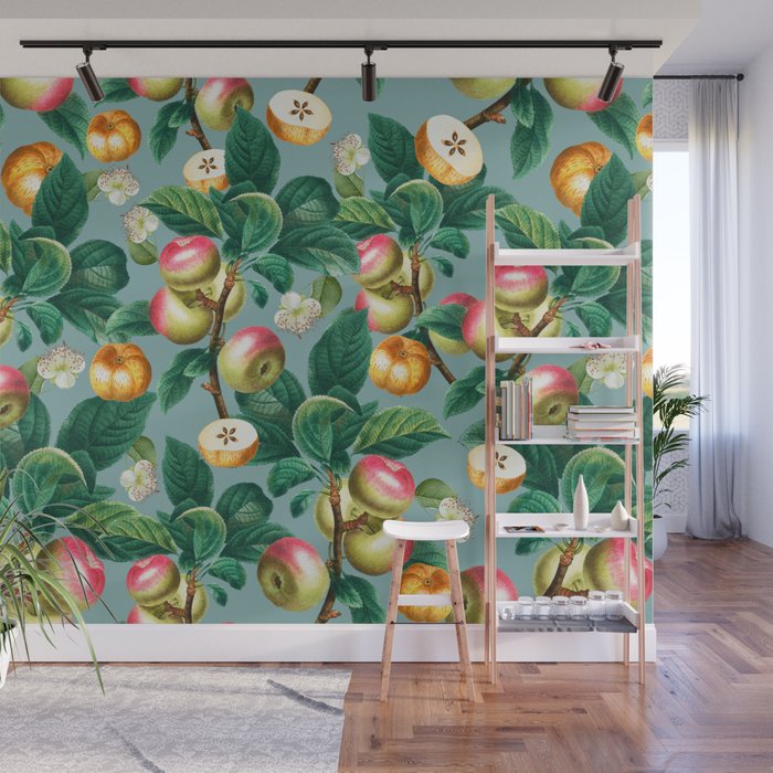 Spring Summer 2022 Fruits Pattern Wall Mural Gallery Image 1