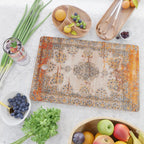 Orange Vintage Rug Design Cutting Board Gallery Image 2
