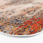 Orange Vintage Rug Design Bath Mat Gallery Image 3