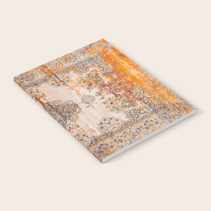 Orange Vintage Rug Design Notebook Gallery Image 2