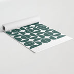 Mid Century Modern Geometric 04 Dark Green Yoga Mat Gallery Image 2