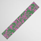 Pink petals on green Table Runner Gallery Image 3