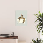 Sea Turtle in Bathtub #green Poster Gallery Image 2