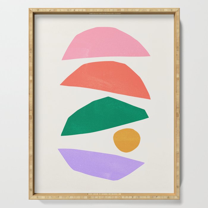 The Sundowner: Stacked Shapes 01 Serving Tray Gallery Image 1