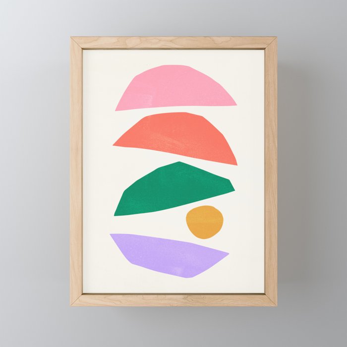 The Sundowner: Stacked Shapes 01 Mini Art Print Gallery Image 1