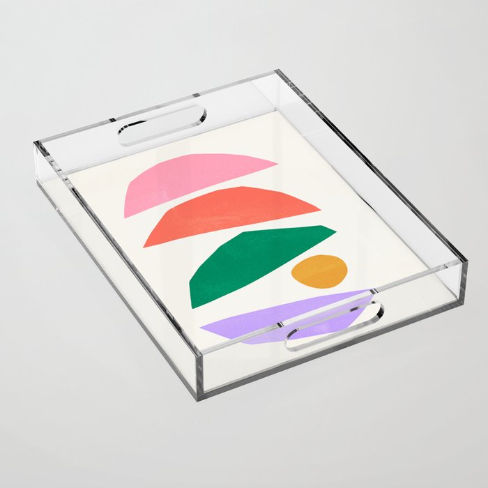 The Sundowner: Stacked Shapes 01 Acrylic Tray Gallery Image 1