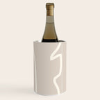 Abstract line art / Face/beige Wine Chiller Gallery Image 3