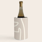 Abstract line art / Face/beige Wine Chiller Gallery Image 1