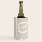 Abstract line art / Face/beige Wine Chiller Gallery Image 2