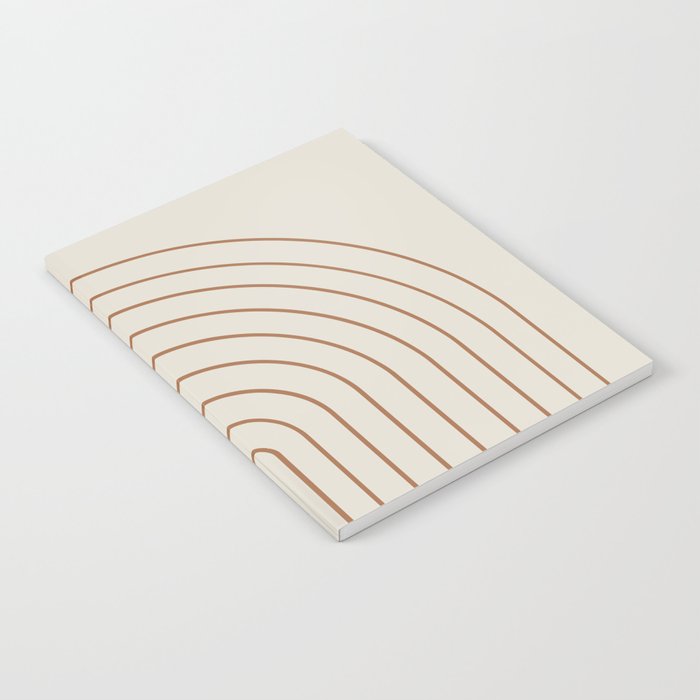 Minimal Arch XVI Earthy Natural Modern Geometric Lines Notebook Gallery Image 1