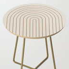 Minimal Arch XVI Earthy Natural Modern Geometric Lines Side Table Gallery Image 2