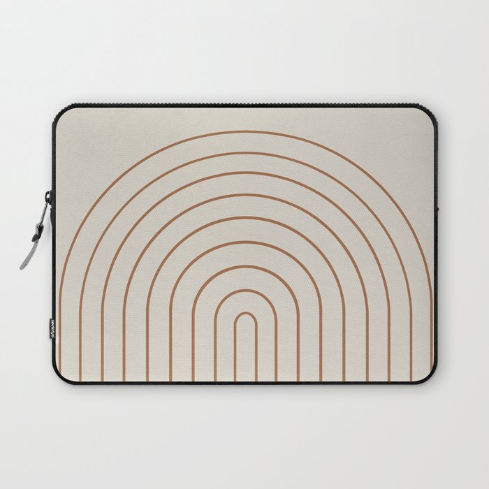 Minimal Arch XVI Earthy Natural Modern Geometric Lines Laptop Sleeve Gallery Image 1