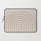 Minimal Arch XVI Earthy Natural Modern Geometric Lines Laptop Sleeve Gallery Image 1