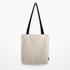 Minimal Arch XVI Earthy Natural Modern Geometric Lines Tote Bag Gallery Image 2