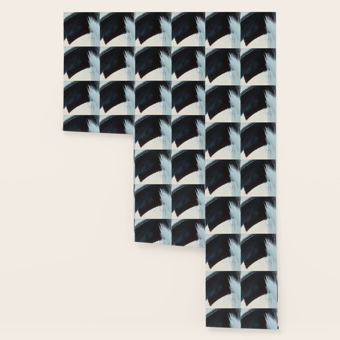 Like A Gentle Hurricane [2]: a minimal, abstract piece in blues and white by Alyssa Hamilton Art Wallpaper Gallery Image 3