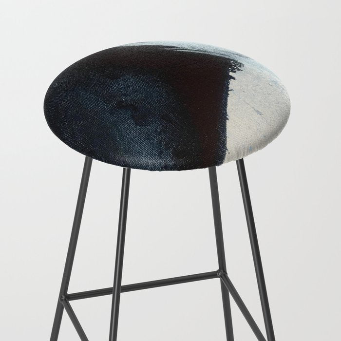 Like A Gentle Hurricane [2]: a minimal, abstract piece in blues and white by Alyssa Hamilton Art Stool Gallery Image 2
