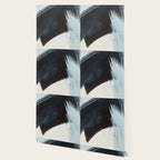 Like A Gentle Hurricane [2]: a minimal, abstract piece in blues and white by Alyssa Hamilton Art Wallpaper Gallery Image 2
