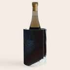 Like A Gentle Hurricane [2]: a minimal, abstract piece in blues and white by Alyssa Hamilton Art Wine Chiller Gallery Image 1